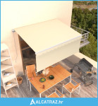 Tenda na ručno uvlačenje s roletom 3,5 x 2,5 m krem - NOVO