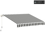 Tenda, sjenilo za sunce, uvlačiva, s ručnom ručicom, metalni okvir, po
