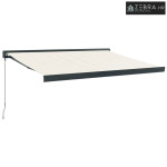 Ručno sjenilo 3,5 x 2,5 m Krem 100% poliester - 3,5 x 2,5 m Antracit K
