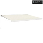 Ručno sjenilo 4,5 x 3 m Krem 100% poliester - 4,5 x 3 m Bijela Krem