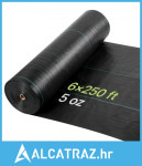Tkanina za zaštitu od korova, teška, 1,8 x 76,2 m, 141,7 g, tkanina za