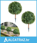 Umjetna topiarna stabla šimšira s prizemnim klasom, 2 seta 686 mm umje