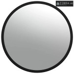 Unutarnje konveksno prometno ogledalo crno Ø40 cm akrilno - Ø 40 cm