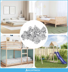Urezana T-matica 7200 pcs Srebrno M6 mm Čelik - NOVO