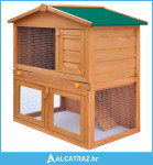 Vanjski kavez kućica za male životinje i kućne ljubimce 3 drvena vrata