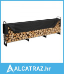 Vanjski stalak za drva za ogrjev od 3,9 m s poklopcem, 386 cm x 36 cm
