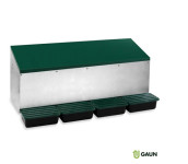 Vanjsko gnijezdo za kokoši – 4 pretinca (plastično dno)