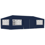 vidaXL Profesionalni šator za zabave 4 x 9 m plavi 90 g/m²