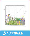 Vrata od žičane ograde, 182 x 188 cm, Podesivi panel od žičane ograde,