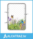 Vrata od žičane ograde, 81 x 114 cm, Podesivi panel od žičane ograde,