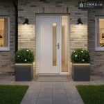 Vrtna posuda za sadnju s LED svjetlom 2 kom. Antracit - Antracit 40 x