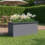 Vrtna posuda za sadnju s LED svjetlom Antracit 40 x 100 x 40 cm - Antr