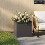 Vrtna posuda za sadnju s LED svjetlom Crna 50 x 60 x 48 cm - Crna 50 x