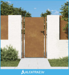 Vrtna vrata 100x175 cm Corten čelik - NOVO
