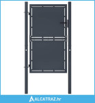 Vrtna vrata Čelik 100x200 cm Antracit - NOVO