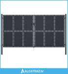 Vrtna vrata Čelik 400x200 cm Antracit - NOVO
