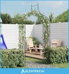 Vrtni luk u obliku šiljka za biljke penjačice tamnozeleni - NOVO