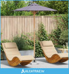 Vrtni Suncobran Tamnosivi 180x230 cm od Bambusa - NOVO