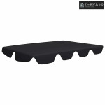 Zamjenski krov za vrtnu ljuljačku crni 150/130 x 105/70 cm - Crna 150/
