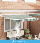 Zamjensko platno za tendu Zelena i bijela 280 x 245 cm - NOVO