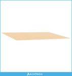 Zamjensko platno za tendu Žuta i bijela 250 x 200 cm Poliester - NOVO