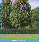Zastava Ujedinjenog Kraljevstva i jarbol 6,23 m aluminijski - NOVO