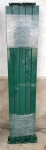 Zeleni stup za panel ogradu, 1230 x 50 x 50 mm