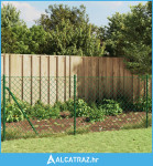 Žičana ograda s prirubnicom zelena 1,1 x 10 m - NOVO