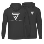 STAHLWERK hoodie crni pulover s kapuljačom veličina XXL 100% pamuk