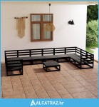 11-dijelna vrtna garnitura od masivne borovine - NOVO