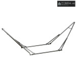 2-u-1 stalak za viseću mrežu i stolicu, 290x92x88 cm, crni