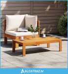 2-dijelni set vrtnih sofa s jastucima masivno bagremovo drvo - NOVO