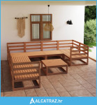 9-dijelna vrtna garnitura od masivne borovine - NOVO