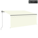 Električna tenda s LED svjetlima i senzorom 3 x 2,5 m Krem - 3 x 2,5 m