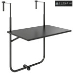 Balkonski stol, za ograde debljine 6-15 cm, podesiv, metal otporan na