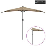 Balkonski suncobran s aluminijskom šipkom 300 x 155 cm bež