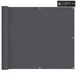 Balkonski zastor antracit 90 x 500 cm od tkanine Oxford - Antracit 90