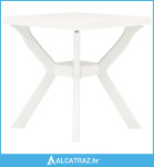 Bistro stol bijeli 70 x 70 x 72 cm plastični - NOVO