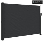 Bočna tenda na uvlačenje crna 140 x 500 cm - Crna 140 x 500 cm