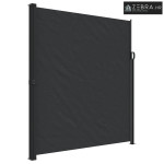 Bočna tenda na uvlačenje crna 220 x 300 cm - Crna 220 x 300 cm