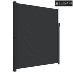 Bočna tenda na uvlačenje crna 220 x 500 cm - Crna 220 x 500 cm