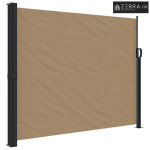 Bočna tenda na uvlačenje smeđesiva 160 x 500 cm - Sivo-smeđa 160 x 500