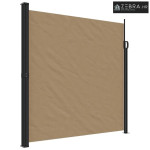 Bočna tenda na uvlačenje smeđesiva 200 x 500 cm - Sivo-smeđa 200 x 500