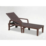 Garden line vrtna ležaljka 192x66x33 cm tamnobrun – kvalitetna i moder