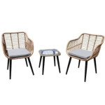 Garden Select ITALIA KJFR077-AER – Vrtna garnitura od poliratana, 2 fo