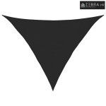 Jedro za zaštitu od sunca 160 g/m² crno 3,5 x 3,5 x 4,9 m HDPE - Crna