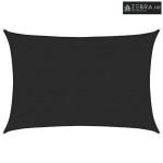 Jedro za zaštitu od sunca 160 g/m² crno 5 x 6 m HDPE - Crna 5 x 6 m