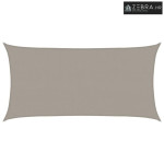 Jedro za zaštitu od sunca 160 g/m² pravokutno 2x4 m HDPE - Svjetlosiva