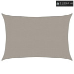 Jedro za zaštitu od sunca 160 g/m² pravokutno 3x4 m HDPE - Svjetlosiva