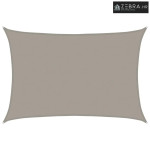 Jedro za zaštitu od sunca 160 g/m² pravokutno 5x6 m HDPE - Svjetlosiva
